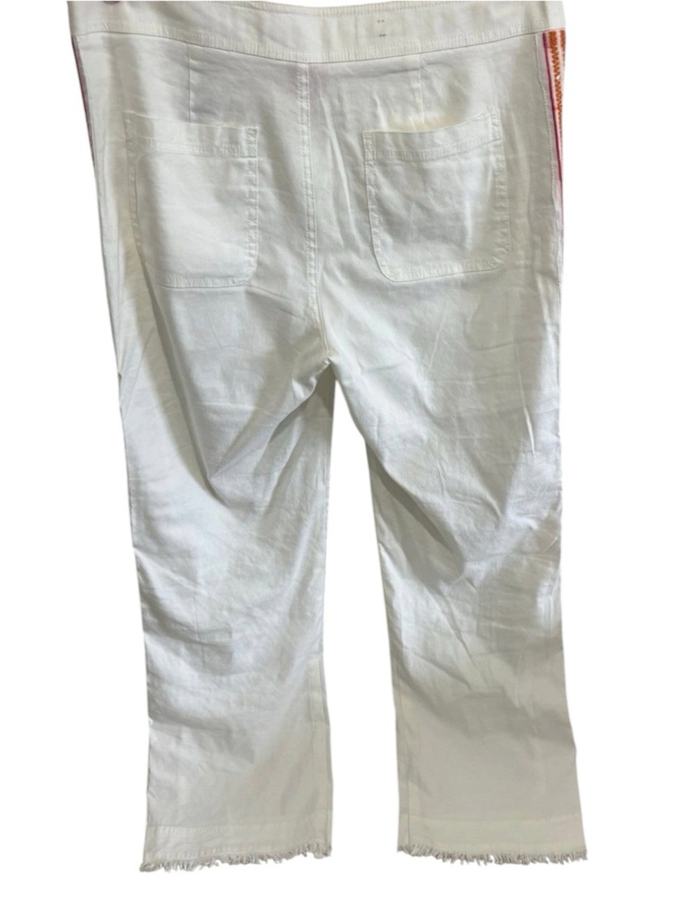 Trina Turk x INC collaboration Linen Blend White Pants in Size 8 - Picture 3 of 10